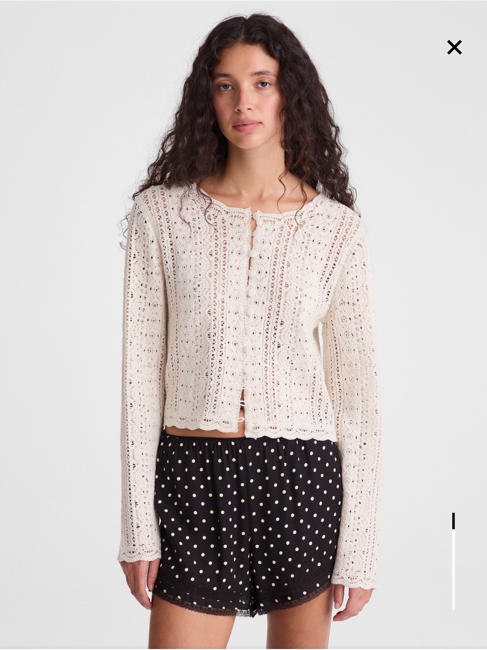 Madewell Open Knit Lace Cardigan